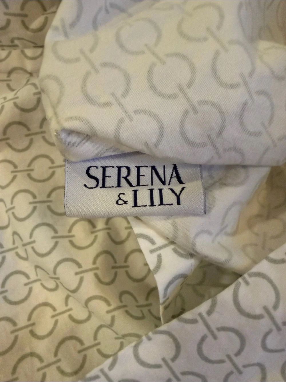 Serena & Lily White and Graish boudoir Pillowcase Cover - Elegant Home Bedding